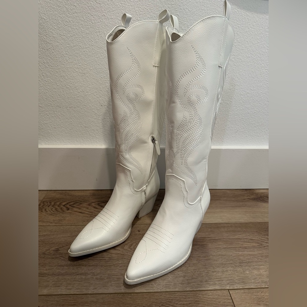 White Fox Western Cowboy Boots - White [NEW] - Picture 9 of 13